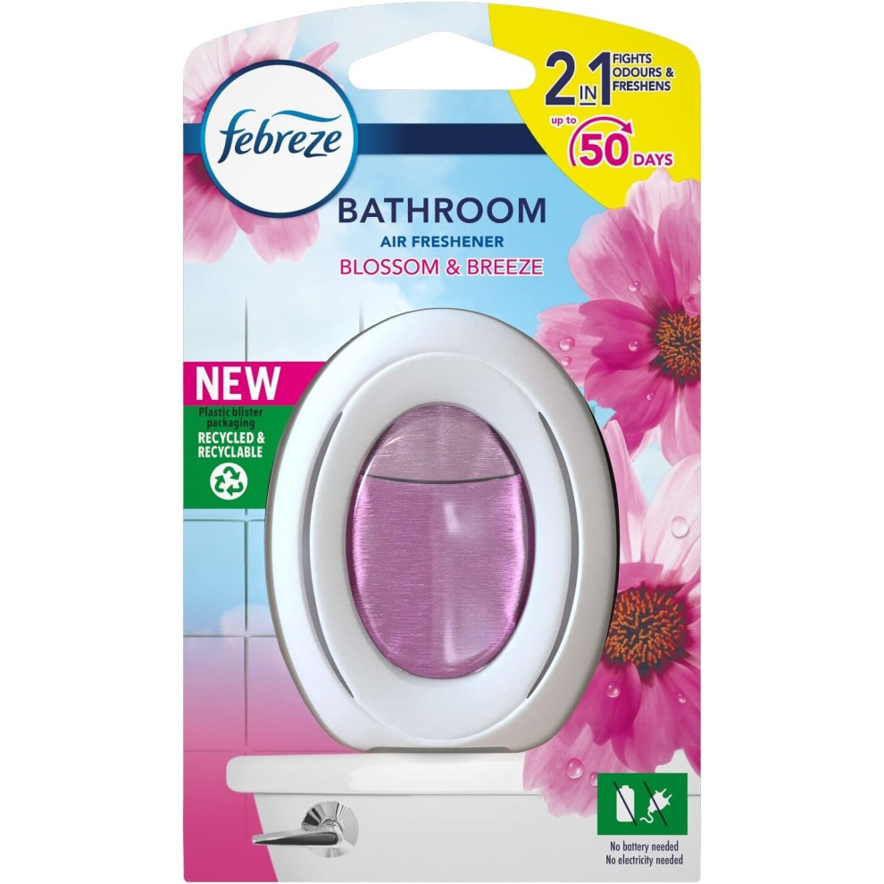 Febreze 2in1 Bathroom Small Spaces Air Freshener Blossom Breeze 7.5 ml