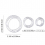 3pcs pack CutOut Circle Metal Cutting Dies Round Ring Stencil 6