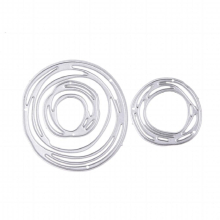 3pcs pack CutOut Circle Metal Cutting Dies Round Ring Stencil