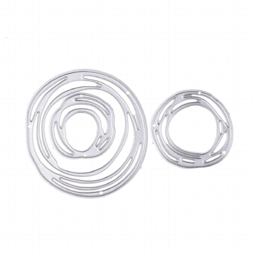 3pcs pack CutOut Circle Metal Cutting Dies Round Ring Stencil