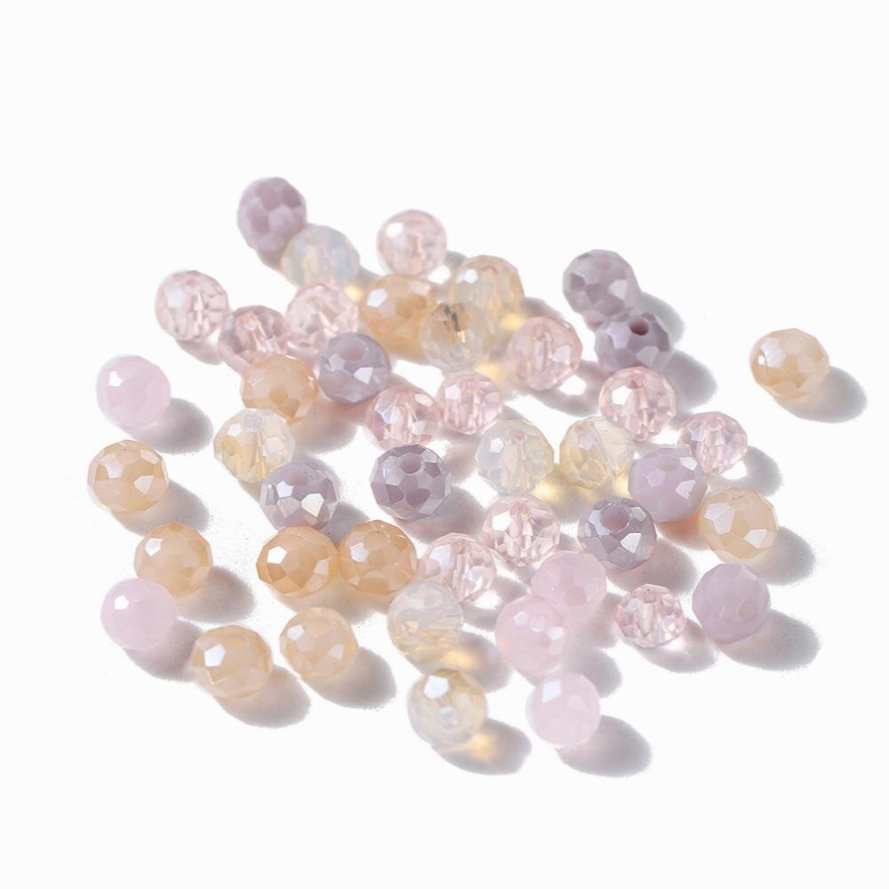 About 126pcs bag Multicolor 3mm 4mm Austria Faceted Crystal Glass Beads Loose Spacer Round Beads For DIY Jewelry Making-image-OPC-PD7CGKF-NEW