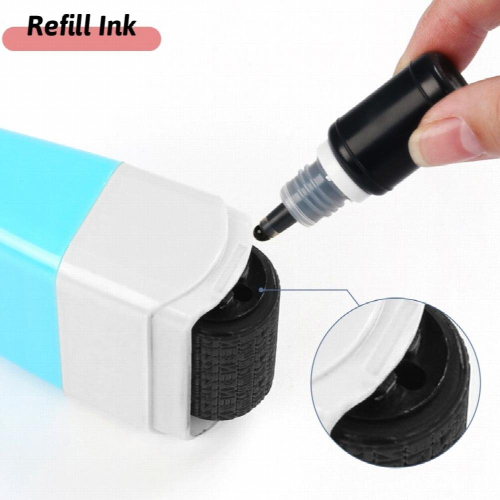 Secure Your Identity With Roller Stamp Privacy Protection Set And Yellow Stamp 2