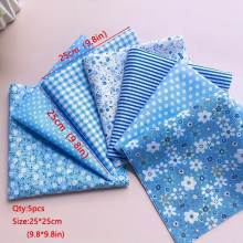 7pcs 24 89 24 Floral Series Cotton Fabric Quilted Patches Quarter Cut And Pasted Fabric Sewing DIY Crafts