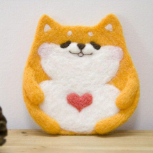 1pc Cup Mat Series Woolen Felt DIY Material Package Creative Doll Ornaments Hanging Decorations 8 Styles