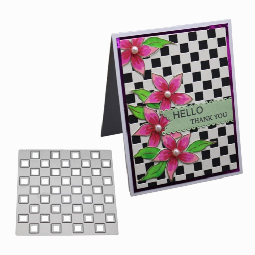 Square Grid Frames Metal Cutting Dies Stencil Scrapbooking 1