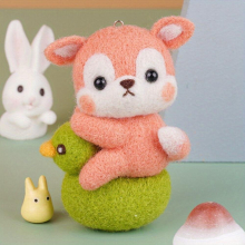 1pc Animal Series Woolen Felt DIY Material Package Creative Gift Doll Decoration Pendant 6 Types Optional
