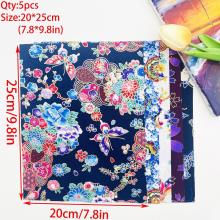 5pcs 19 81 24 Butterfly Printed Cotton Fabric DIY Sewing And Scrapbooking Cloth