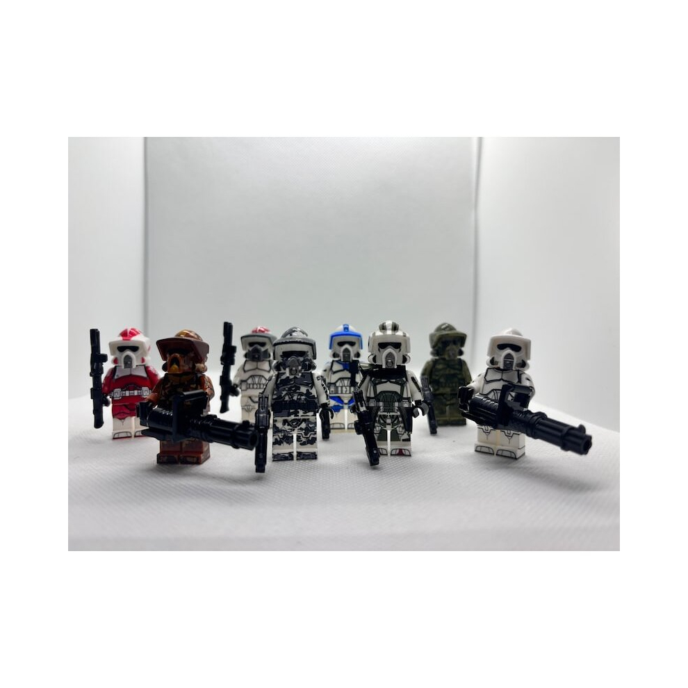 8x ARF Trooper Kamino Coruscant 501st 91st Kashyyyk Geonosis Star Wars Minifigures