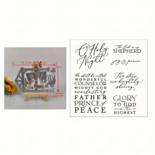 Blessing Words Metal Cutting Dies And Stamps For Scrapbooking Dies Craft Stencil Embossing Craft Supplies Clear Stamps And Dies
