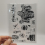 1pc Halloween Element Zombie DIY Painting Tool Transparent Silicone Stamp 2