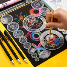 Educational Kaleidoscope Toy Variety Magic Set Student Stationery Magic Ruler Birthday Gift Christmas Gift Reward Gift 22pcs