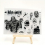 1pc Halloween Element Zombie DIY Painting Tool Transparent Silicone Stamp 3