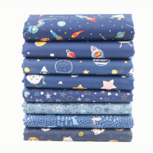 8 Piece 100 Cotton Fat Pack Quilted Sewing Craft DIY Making Supplies Quilting Universe Space Rabbit 24 X 24 Inch