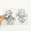 Snowman Transparent Silicone Stamp 1