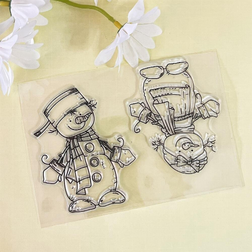 Snowman Transparent Silicone Stamp 1