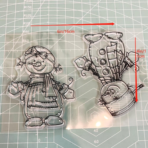 Snowman Transparent Silicone Stamp 2