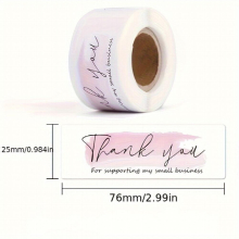 English Thank You Stickers Label Packaging Sealing Stickers Printing Label Stickers