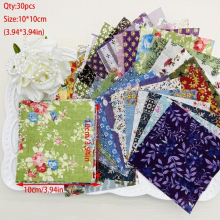30pcs 10 01 10 01cm Dark Series Cotton Fabric Quilted Fabric For DIY Sewing Square Patchwork Handicraft Accessories