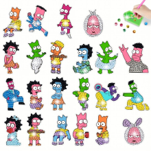Cartoon Characters Animals Theme Rhinestone Decals 22 23 24pcs Diamond Painting Kits For Kids