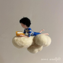 1pc Cloud Doll Wool Felt DIY Material Package Creative Gift Doll Decoration Ornament Pendant 4 Styles