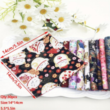 30pcs 13 97 13 Printed Square Cotton Fabric For DIY Patch Sewing Fabric Bundle Clothing Accessories