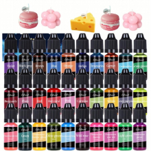 30 Piece Candle Dye Kit Create Unique DIY Candles with Liquid Colorant Pigments for Aromatherapy & Soy Wax