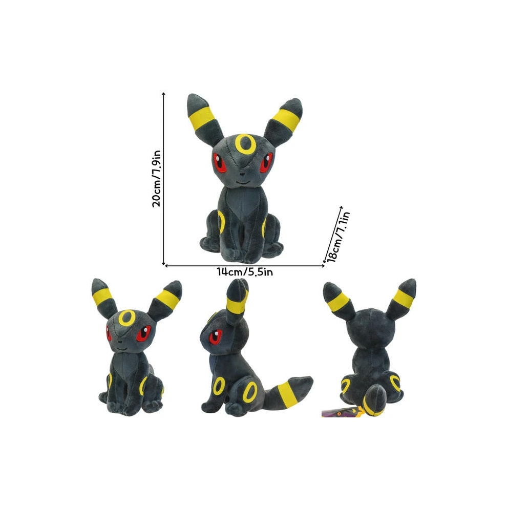 (Umbreon 2) 9 Styles Pokemon Umbreon Kawaii Soft Plush Toys Cute Anime Standing Shiny Umbreon Stuffed Animals Peluche Dolls Birthday Gifts