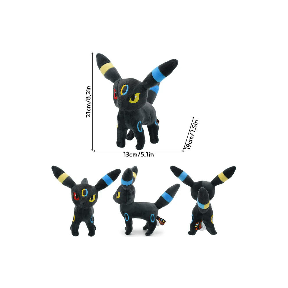 (Shiny Umbreon 2) 9 Styles Pokemon Umbreon Kawaii Soft Plush Toys Cute Anime Standing Shiny Umbreon Stuffed Animals Peluche Dolls Birthday Gifts