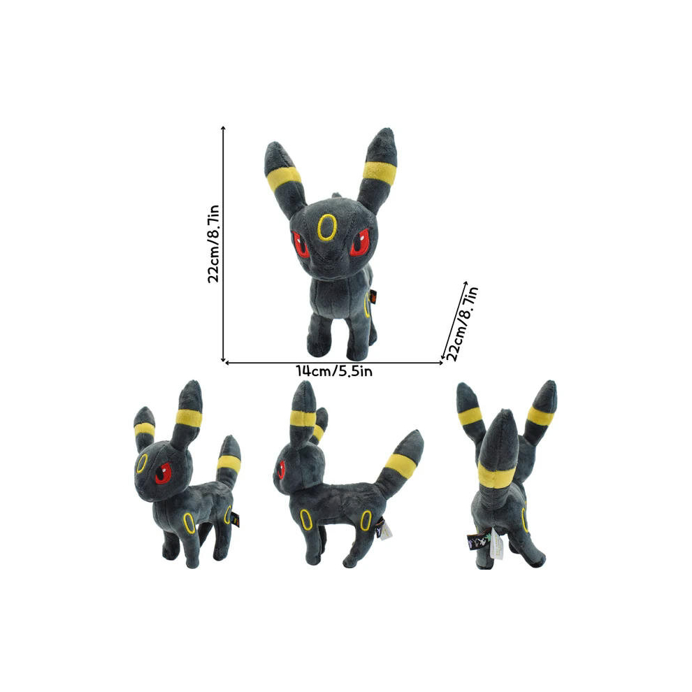 (Umbreon 1) 9 Styles Pokemon Umbreon Kawaii Soft Plush Toys Cute Anime Standing Shiny Umbreon Stuffed Animals Peluche Dolls Birthday Gifts