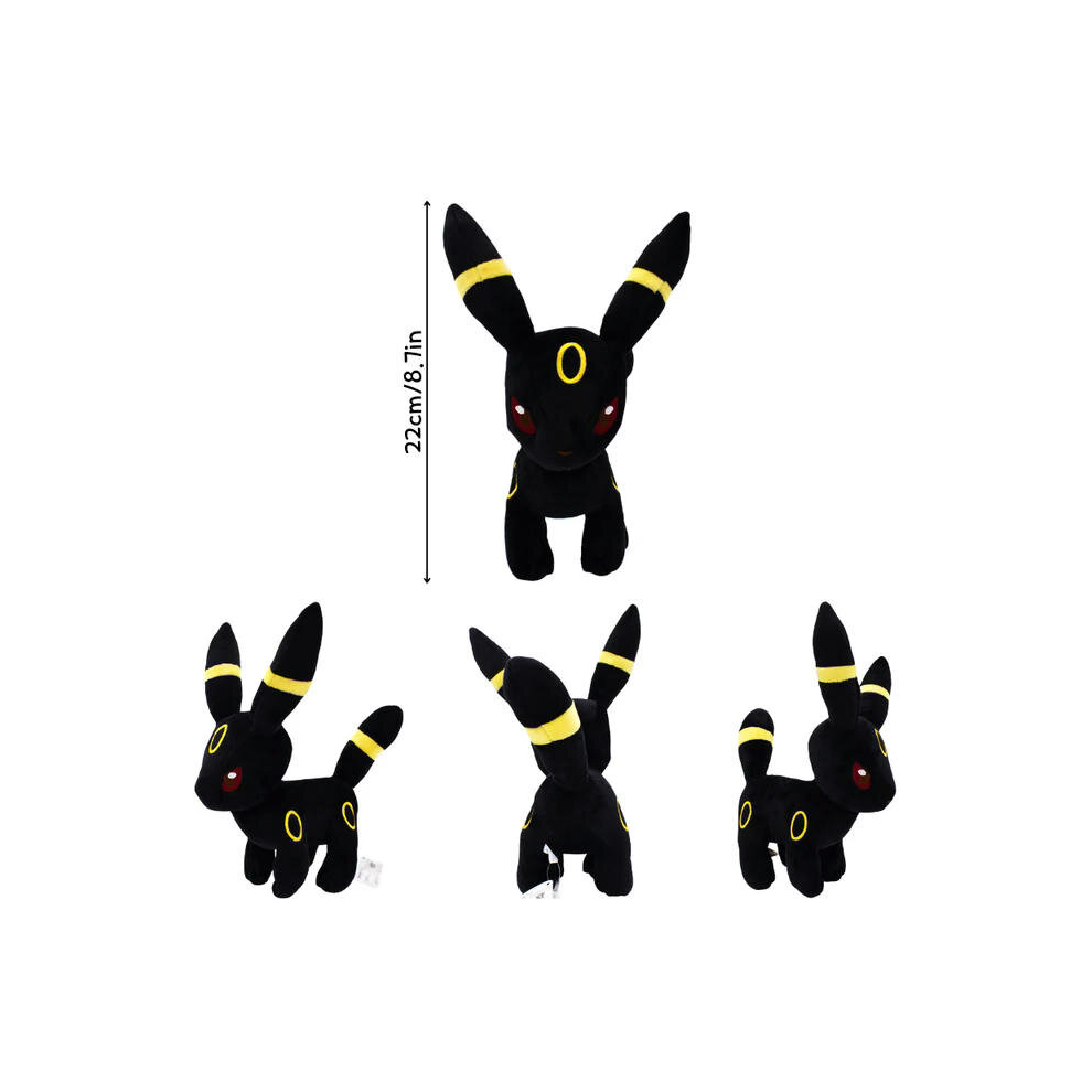 (Umbreon 4) 9 Styles Pokemon Umbreon Kawaii Soft Plush Toys Cute Anime Standing Shiny Umbreon Stuffed Animals Peluche Dolls Birthday Gifts