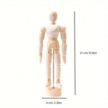 Wooden Jointed Figure Wooden Toy Wooden Figure Movable Wooden Figure Art Human Body Sketch Puppet Figure Wooden Toy