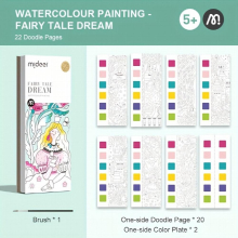 DIY Pigments Doodle Childrens Gouache Graffiti Picture For Kids Dip Water To Draw Watercolor Painting Coloring Book