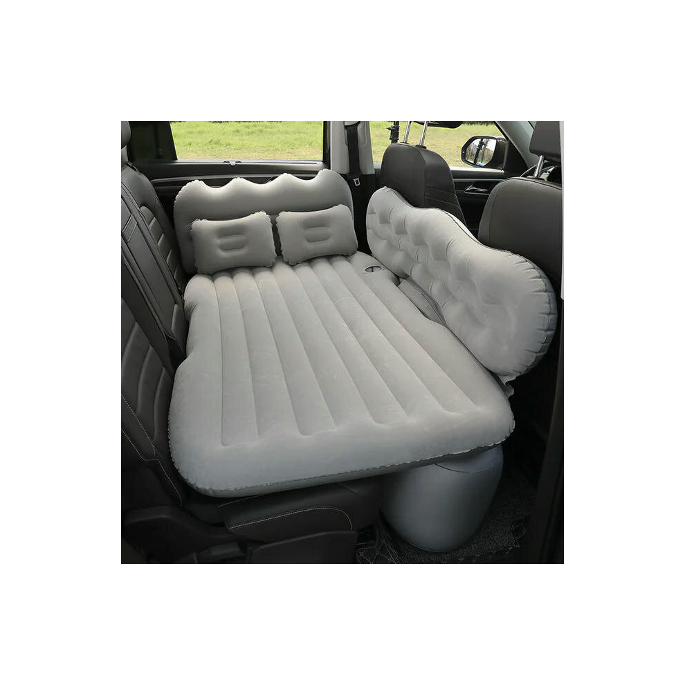 (grey) Car Travel Bed Automatic Air Mattress Sleeping Pad Inflatable BackSeat Bed Outdoor Cushions Camping Sofa Bed Accessories for Car