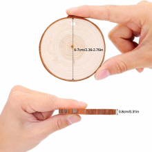 30pcs 6 2 36 2 76in Natural Wood Chips DIY Round Pieces Of Wood Home Background Wall Decoration Props Christmas Decorations