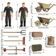 Educational Farm Toy Set for Boys and Girls Stimulate Imagination with Character Model Simulation Farm Ranch