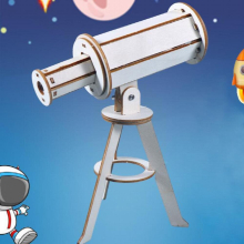 DIY Technology Small Production Material Telescopic Astronomical Telescope With Bracket Science Small Experiment Student Invention Science Class Teles