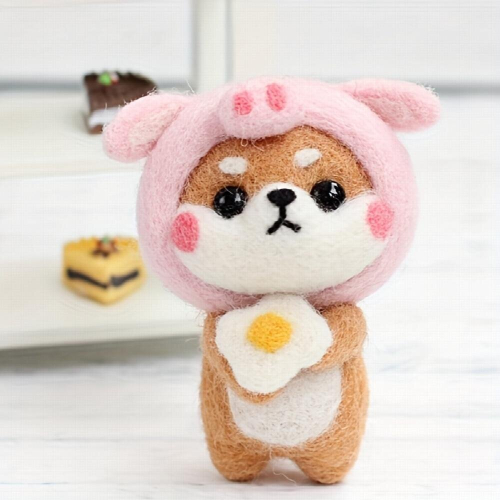 Wool Felt Shiba Doll Perfect Creative Gift for DIY 2