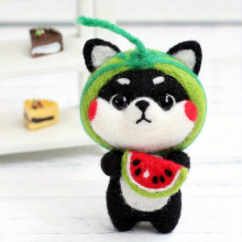 Wool Felt Shiba Doll Perfect Creative Gift for DIY