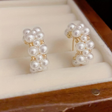 Faux Pearl Earrings Stud Earrings C shaped Earrings Ear Jewelry