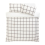 Argos Home Checked Grid Fleece Cream Bedding Set - Single 4