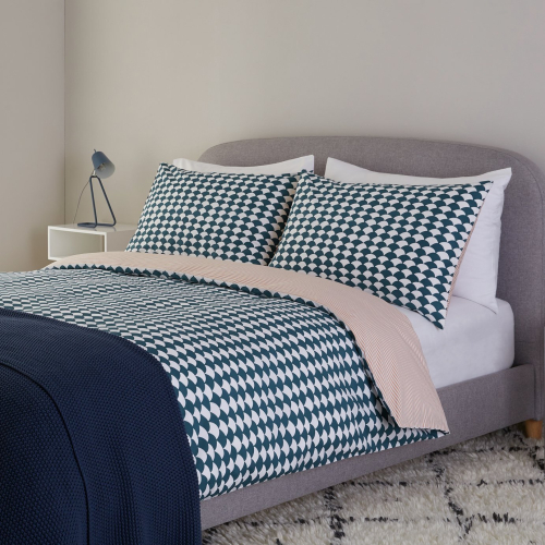Habitat Scallop Cotton Standard Pillowcase Pair - Teal 2