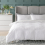 Habitat Patterned Waffle White Bedding Set - Double 6