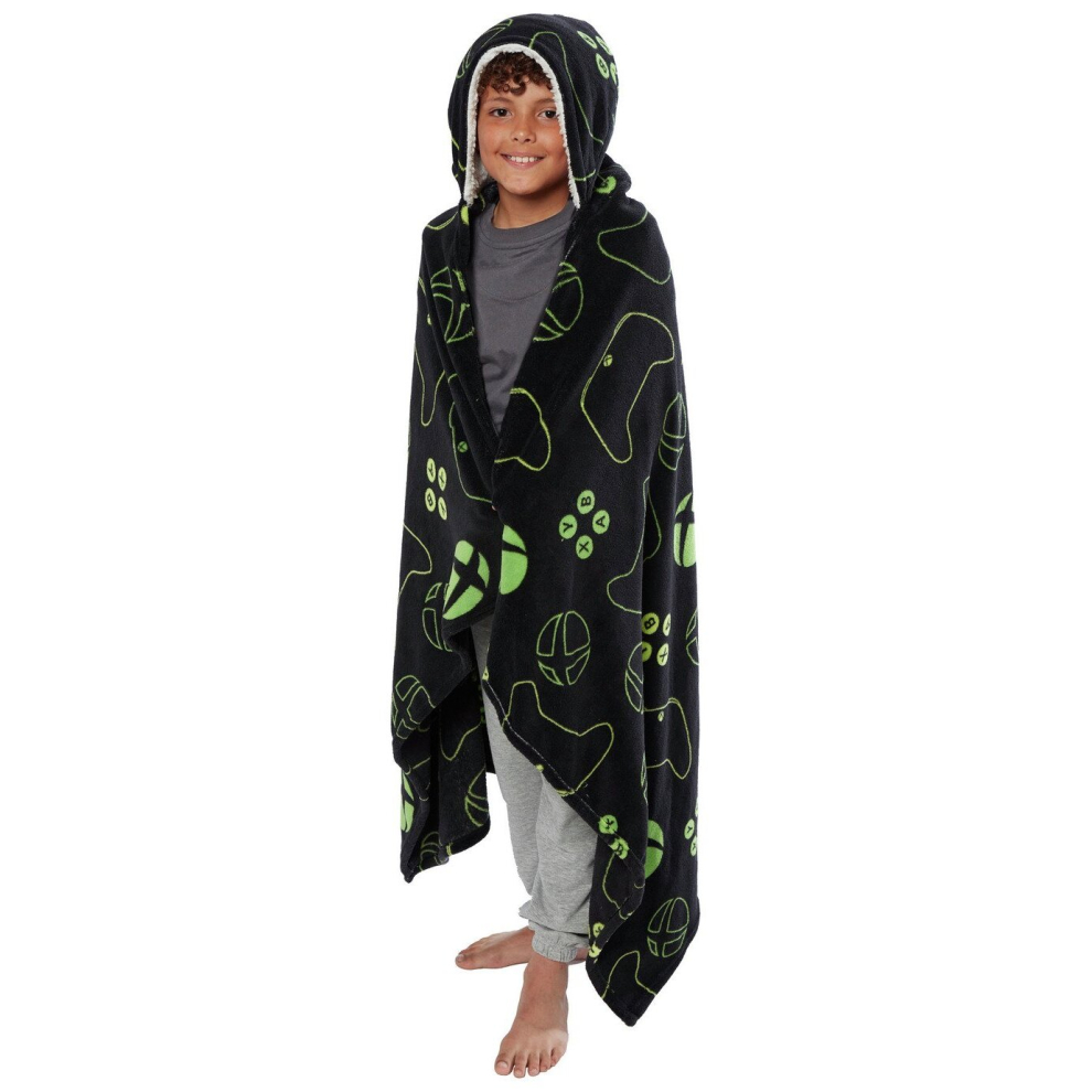 Xbox Super Soft Fleece Hooded Blanket