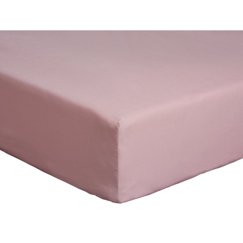 Habitat Cotton Rich 180TC Plain Blush Fitted Sheet - Single 1