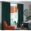 Habitat Matte Velvet Eyelet Curtains - Emerald 4