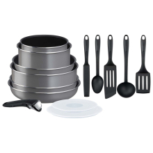 Juego de sartenes antiadherentes de aluminio Tefal Ingenio de 14 piezas