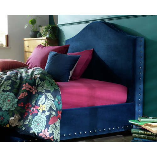 Habitat Cotton Rich 180 TC Plain Berry Fitted Sheet - Single 2