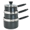 Argos Home 3 Piece Aluminium Pan Set - Black 1