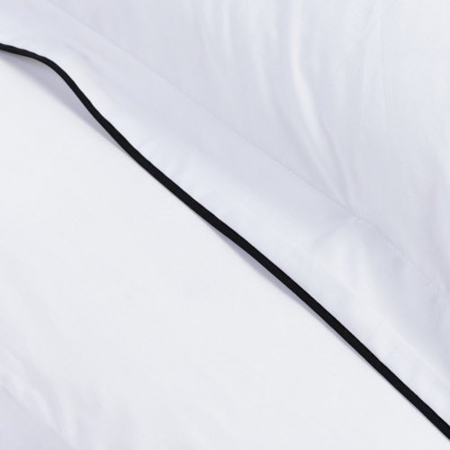 Habitat Cotton 200TC Oxford Edge White Bedding Set - Single 2