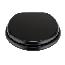 Argos Home Slow Close Wooden Toilet Seat - Black